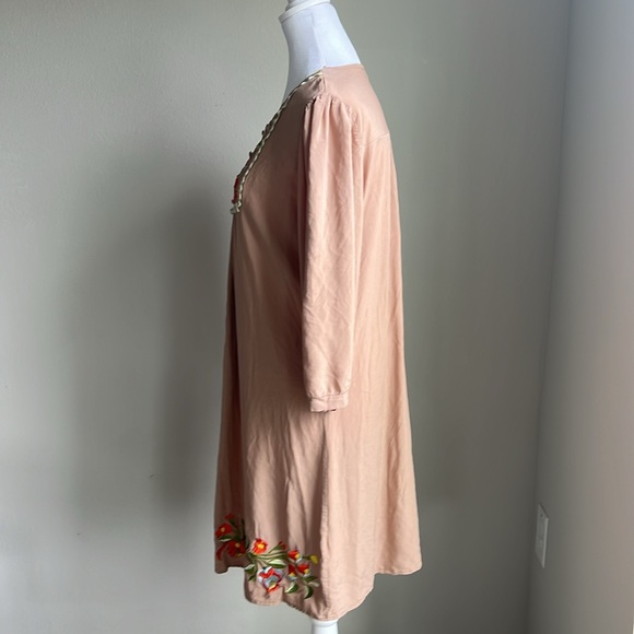 64 sixty-five women’s tan embroidered dress - Picture 3 of 6